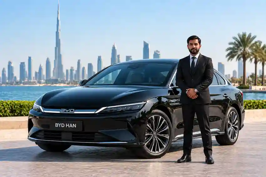 BYD Han With Driver in Dubai