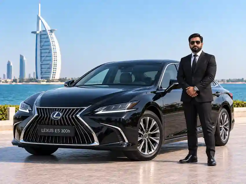 Lexus ES 300H With Driver in Dubai
