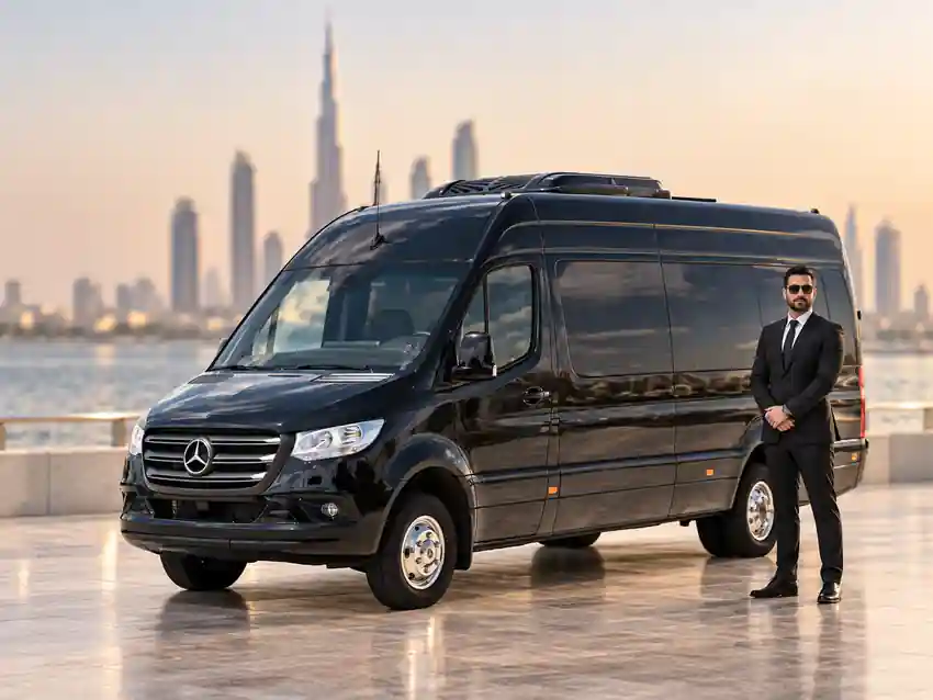 Mercedes Sprinter 16 Seater with driver Dubai
