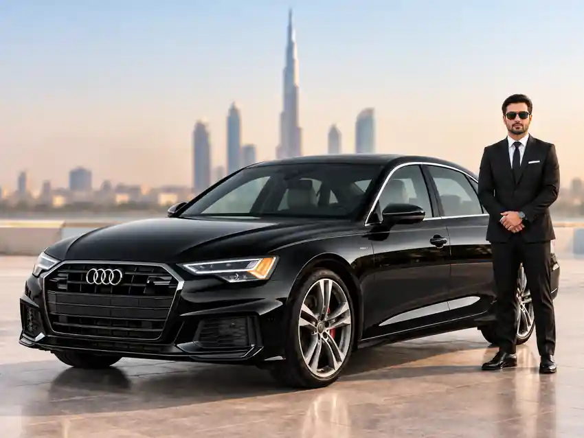 Rent Audi A6 in Dubai with professional chauffeur
