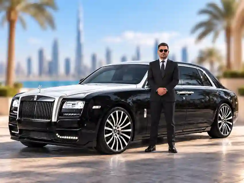 Rolls Royce Ghost chauffeur service in Dubai by RTO Chauffeur Tourism