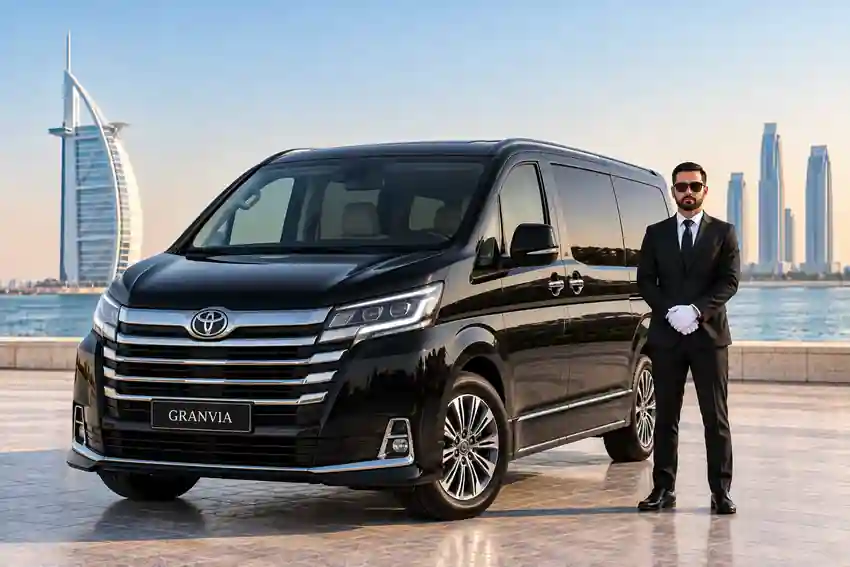 Toyota Granvia with driver Dubai