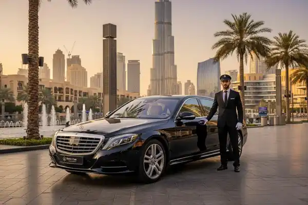 Hourly vs daily chauffeur service in Dubai with a luxury Mercedes sedan