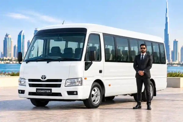 22 Seater Toyota Coaster With Driver in Dubai