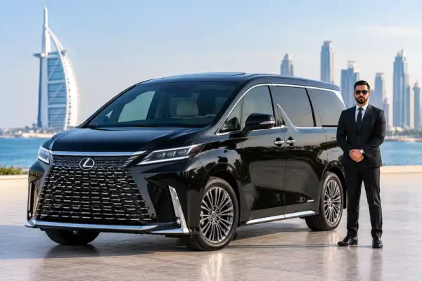 Lexus LM 350h with driver Dubai