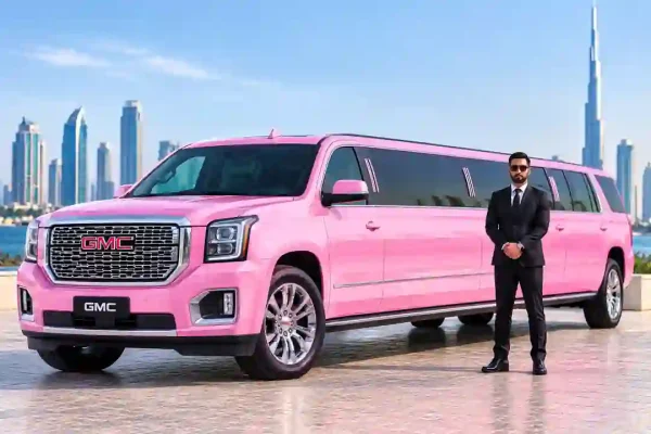GMC Pink Limo Dubai
