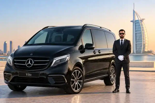 Mercedes Vito with driver Dubai