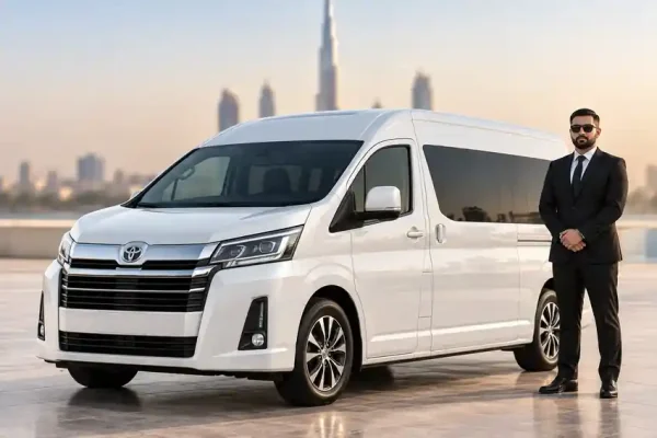 Toyota Hiace 12 Seater Van Rental With Driver in Dubai